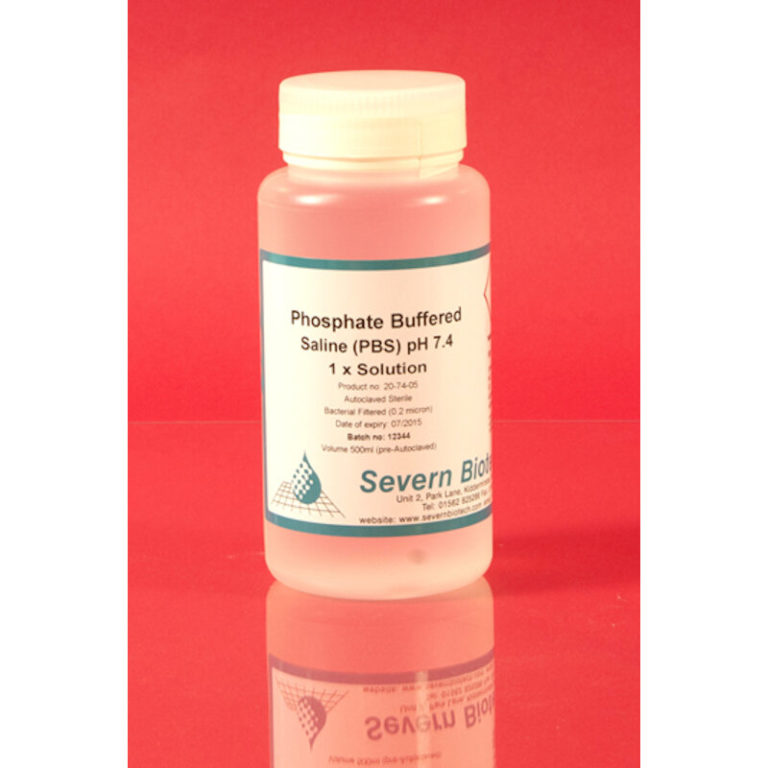 Phosphate Buffered Saline 1X STERILE 0.2m FILTERED pH 7.4 Thistle